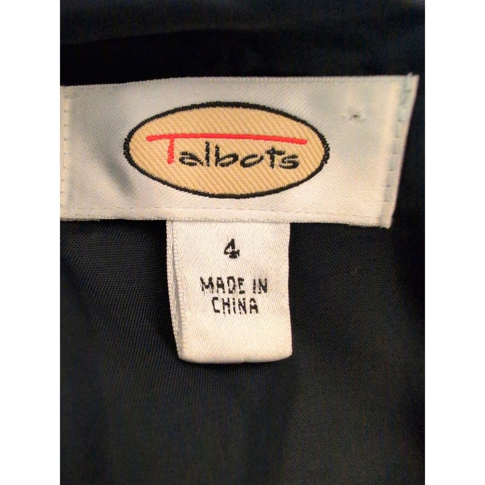 Talbots Satin Beaded Cocktail Dress 4 Elegant Occasion Wedding Guest Celestial - Picture 5 of 7